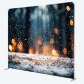 Aperturee - Aperturee Beautiful Snow Scene Photo Booth Fabric Backdrop